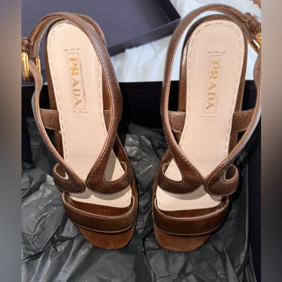Prada platform sandals, worn twice VINTAGE - Picture 2 of 5